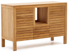 Natúr színű alacsony teakfa mosdó alatti szekrény 120x80 cm Neria – Kave Home