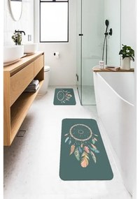 Zöld fürdőszobai kilépő szett 2 db-os 60x100 cm – Mila Home