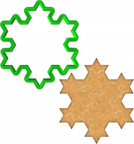 Karácsonyi Forma Mézeskalács lyukasztó Karácsony Hópehely