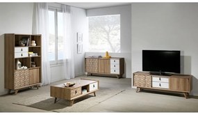 Java barna-fehér TV-állvány - Marckeric