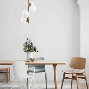 Aranyszínű mennyezeti lámpa üveg búrával ø 15 cm Faze – Opviq lights