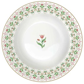 Virágos porcelán mélytányér Botanic Chic