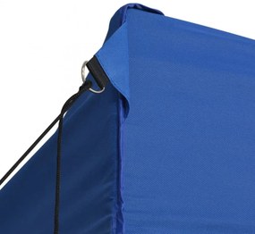 kék összecsukható sátor 4 oldalfallal 3 x 4,5 m