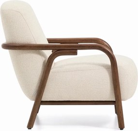 Bézs zsenília fotel Sylo – Kave Home