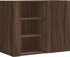 vidaXL barna tölgy színű szerelt fa fali szekrény 75 x 35 x 60 cm