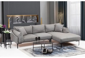 Leo szürke sarokkanapé, jobb oldali - Artie
