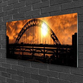 Üvegkép Bridge architektúra 125x50 cm