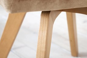 Design forgószék Gaura pezsgő bársony