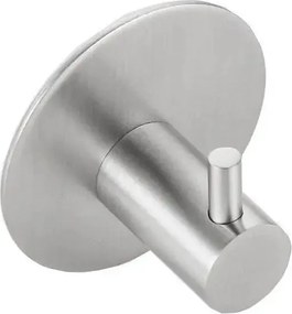 Öntapadós akasztó, matt rozsdamentes acél