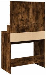 füstös tölgy színű fésülködőasztal LED-del 80 x 41 x 134,5 cm