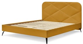 Kárpitozott franciaágy ágyráccsal 140x190 cm Prune – Bobochic Paris