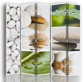 Gario Paraván Zen képek kompozíciója Méret: 180 x 170 cm, Kivitelezés: Forgó paraván 360°