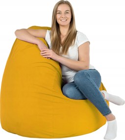 Puff Táska Mustár Fotel Plüss XXL