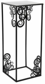 Virágállvány 60x24 cm fekete színben