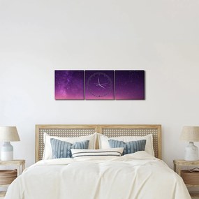 Ég képe hullócsillagokkal (órával) (90x30 cm)