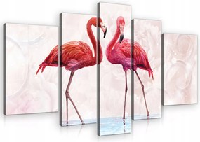 Vászonkép Flamingók Modern Vászon Fal Hálószoba Nappali 170x100