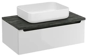 Naturel Stilla Mosdó alatti szekrény 80x30x45 cm fehér STILLAD08005DC