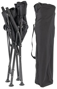 Leziter XL karfás horgász szék pohártartóval fekete