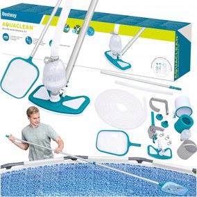 Medence Porszívó Skimmer Medence Tisztító Szett Bestawy 58237