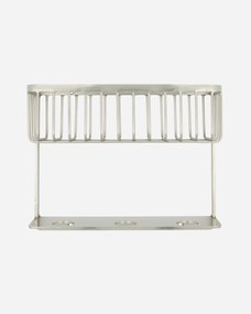 Bath zuhanykosár polccal, ezüst, House Doctor