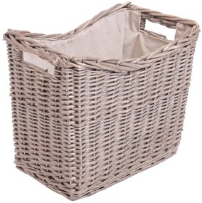 Fonott kosár fogantyúval tűzifához 40x45 cm