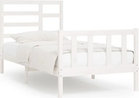 vidaXL fehér tömör fenyőfa ágy matrac nélkül 100 x 200 cm