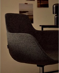Sötétszürke irodai szék Tissiana – Kave Home
