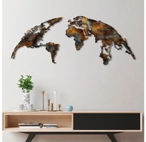 Fali dekoráció 2 db 150x59 cm bolygó fém