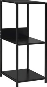 vidaXL fekete kisméretű álló szerelt fa könyvespolc 33,5x39,6x79,7 cm