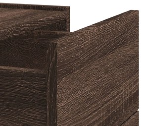 2 db barna tölgy színű fali éjjeliszekrény 45 x 30 x 35 cm