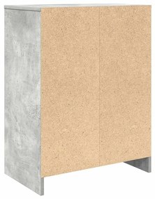 betonszürke szerelt fa cipőszekrény 57x34x76 cm