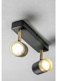 Lámpa Mennyezeti lámpatest ORIO, aluminium, 24.0x5.5x14.0 , IP20, 2*GU10, max. 50W, kör, fekete