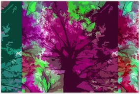 Poszterek 120x80 Absztrakt Fák Ősz