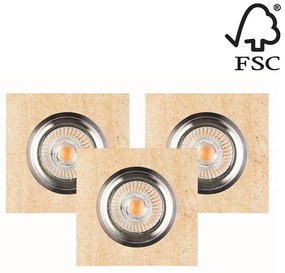 Spot-Light Spot-Világítás 2515339-KÉSZLET 3x LED Beépíthető lámpa VITAR 1xGU10/5W/230V homokkő SP0755