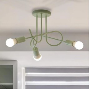 Felületre szerelhető csillár OXFORD 3xE27/15W/230V zöld