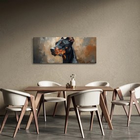 Kép - Dobrman portréja (120x50 cm)