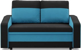 Hewlet kanapé, szövet anyag, fekete - kék