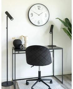 Biel falióra, műanyag, fekete, fehér, hangtalan, 51 cm