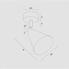 Argon 8255 - Spotlámpa LUCINDA 1xE14/7W/230V arany