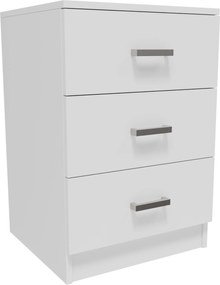 Komód szekrény CR3-LOFT-3S fehér kis praktikus játék ruhatartó polc
