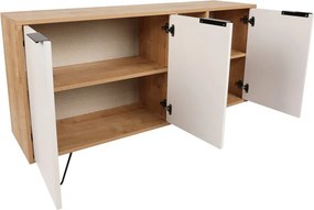 Clara Console - Oak, White
