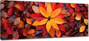Vászonkép 100x40 Őszi színes levelek
