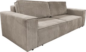 Kihúzható heverő, szürkésbézs Taupe, HARPERA BIG SOFA