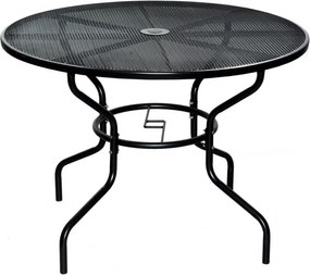 ROJAPLAST Kerti fém asztal lyukkal a napernyő számára