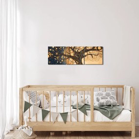 Kép – Szürrealista fa (órával) (90x30 cm)