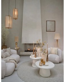 Fehér kerek dohányzóasztal ø 70 cm Kulona – Light &amp; Living
