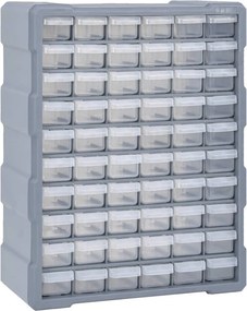 vidaXL többfiókos szervező 60 fiókkal 38 x 16 x 47,5 cm