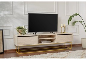 TV szekrény Escape 180 - Arany, Travertine
