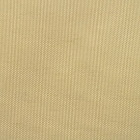 négyszögletes bézs oxford szövet napvitorla 4 x 6 m