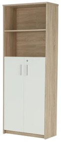 Regál szekrénnyel Hansa 2 NEW 10 (sonoma tölgy + fehér). 1028700